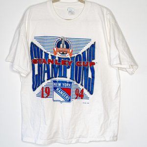 **SOLD** Vintage NY Rangers 1994 Stanley Cup Champions XL Extra Large White